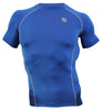 COOVY Men's Short Sleeve Lightweight Base Layer Top (blue)
