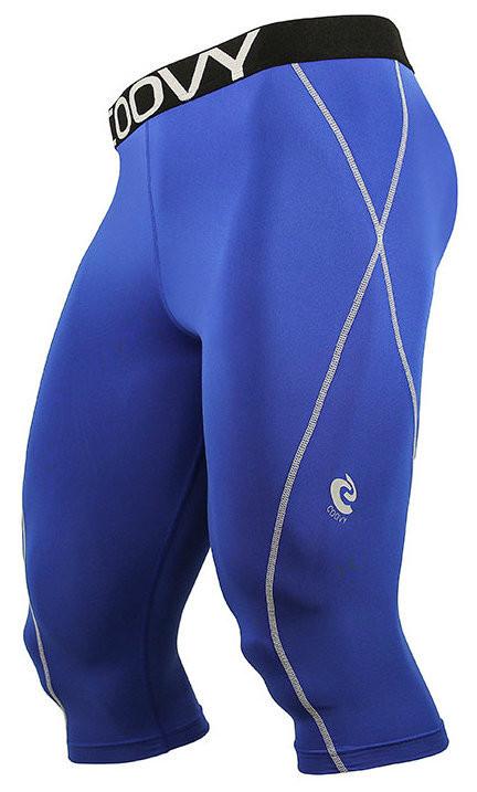 COOVY Men's Lightweight Base Layer 3/4 Length Pants (blue) Style082