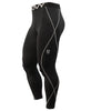 COOVY Men's Mid-Weight Compression Base Layer Leggings (black), Style N011