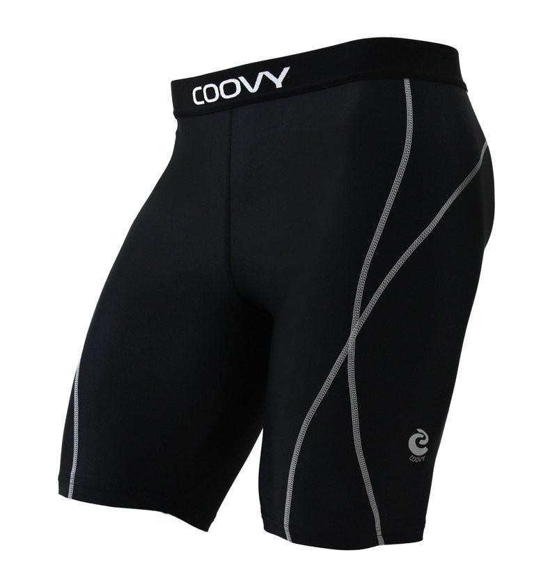 COOVY Men's Thermal Compression Base Layer Leggings (black, winter)