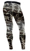 COOVY Men's Lightweight (thin fabric) Base Layer Long Pants / Tights, Camo (Style 120)