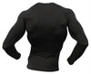 COOVY Men's Thermal Compression Base Layer Long Sleeve Crew Neck Top (black, winter)