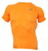 COOVY Men's Short Sleeve Lightweight Base Layer Top (bright orange)