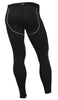 COOVY Men's Lightweight (All-Season) Base Layer Long Pants / Leggings, Black (Style 156)