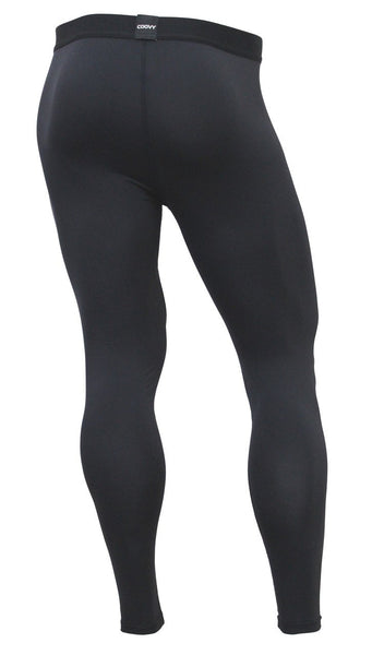 COOVY Men's Thermal Compression Base Layer Leggings (black