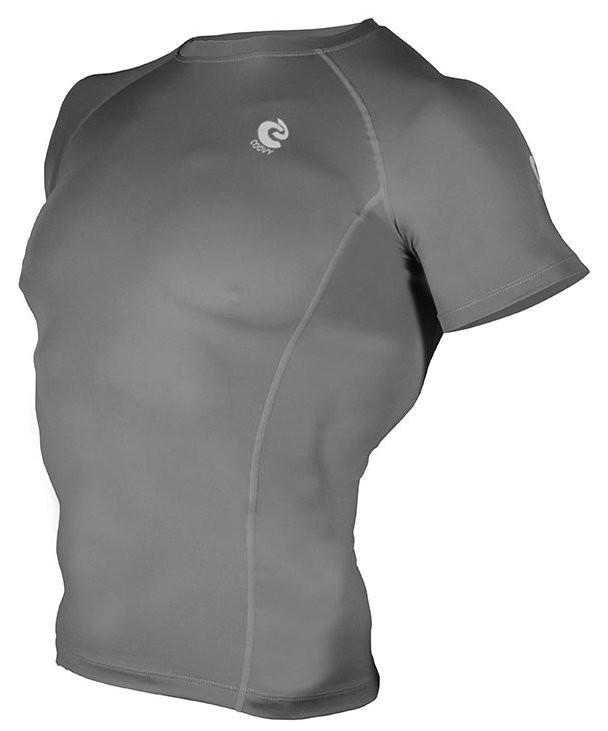 COOVY Men's Short Sleeve Lightweight Base Layer Top (gray)