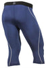 COOVY Men's Lightweight Base Layer 3/4 Length Pants (navy)