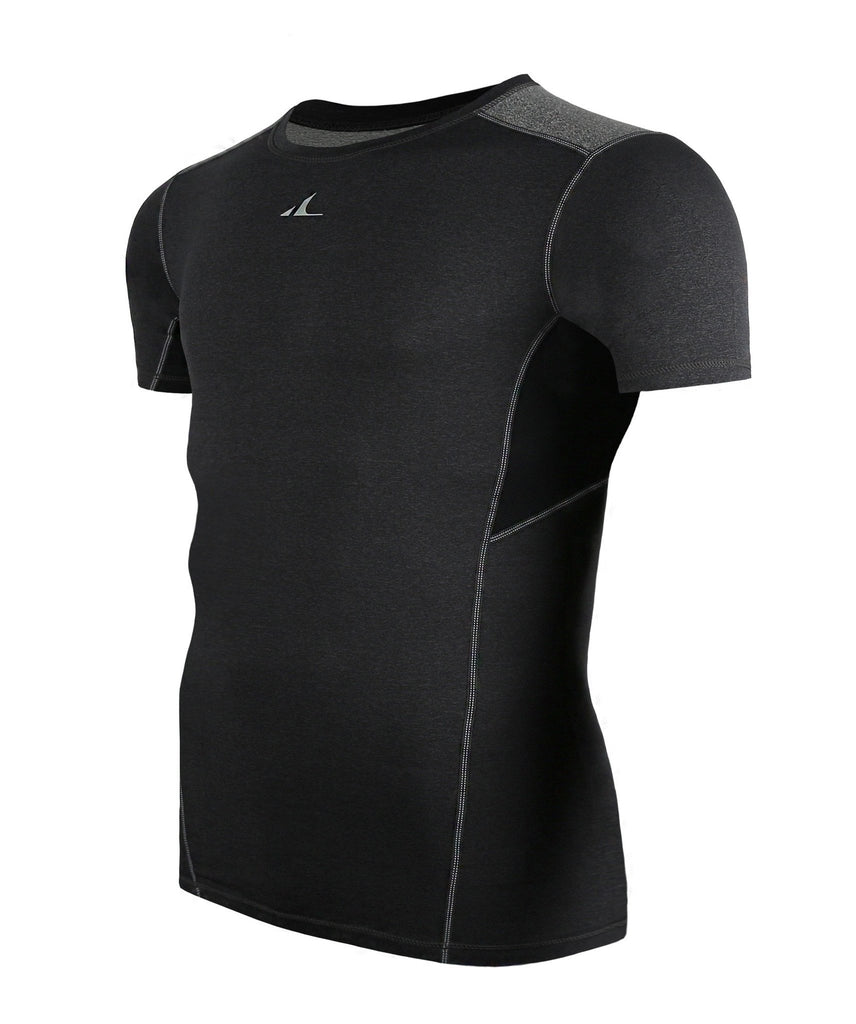 ATHLETE Men's Premium Compression Base Layer Short Sleeve Top Shirt, Style E07 - Athlete Beyond - Men - Top - 1