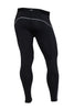 COOVY Men's Mid-Weight True-Compression Base Layer Leggings (black)
