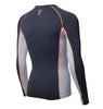 ATHLETE Men's SPIRIT Two-Tone Long Sleeve Rash Guard Shirts, Mesh Fabric, Style LT07 - Athlete Beyond - Men - Top - 2