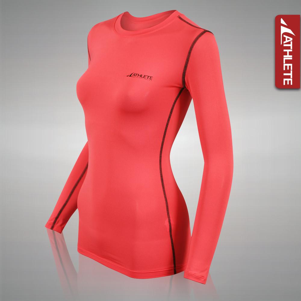 ATHLETE Women's Lightweight Compression Base Layer Long Sleeve Top, Style  W04