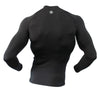 COOVY Men's Thermal Compression Base Layer Long Sleeve Mock Neck Top (dark gray) style 221