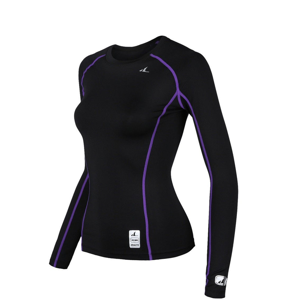 ATHLETE Women's Compression Rash Guard Long Sleeve Top Shirts, Style WLT01 - Athlete Beyond - For Her - Top - 1