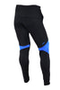 COOVY Men's Athletic Training Warm-up Active Casual Pants (black/blue)