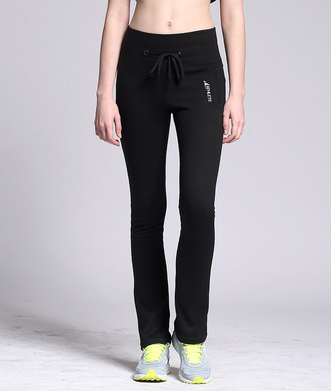 ATHLETE Women's Drawstring Workout Bootcut Pants, Style PS08